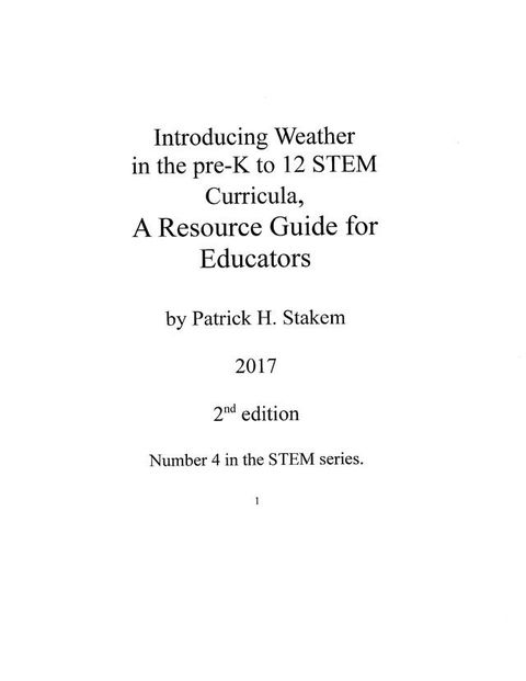 Introducing Weather in the pre-K to 12 Stem Curricula(Kobo/電子書)