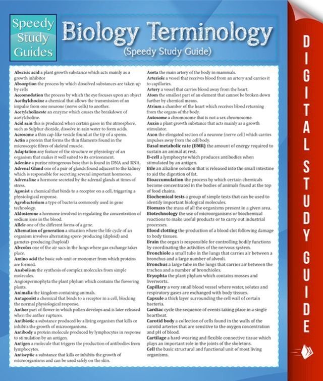  Biology Terminology (Speedy Study Guide)(Kobo/電子書)