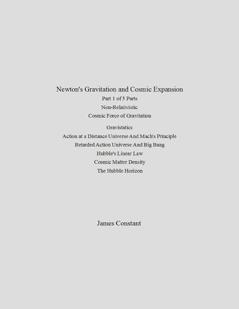 Newton's Gravitation and Cosmic Expansion (I. Non-Relativistic)(Kobo/電子書)