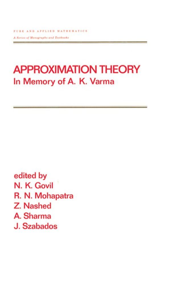  Approximation Theory(Kobo/電子書)