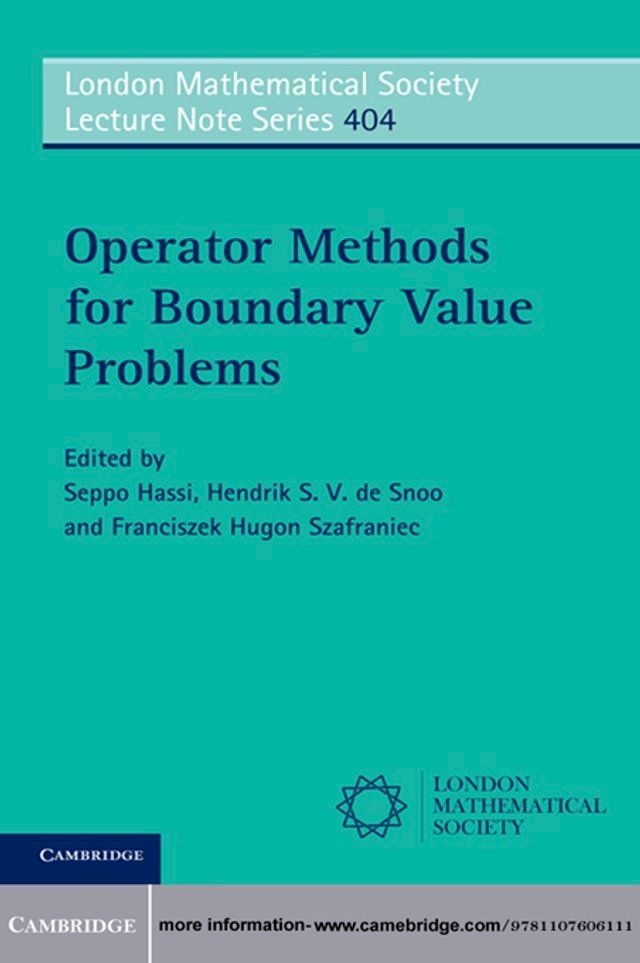  Operator Methods for Boundary Value Problems(Kobo/電子書)