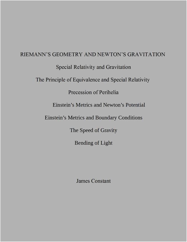  Riemann's Geometry and Newton's Gravitation(Kobo/電子書)