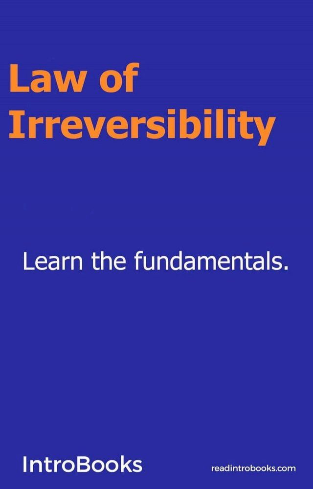  Law of Irreversibility(Kobo/電子書)