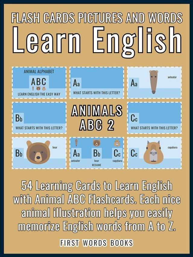  Animals ABC 2 - Flash Cards Pictures and Words Learn English(Kobo/電子書)