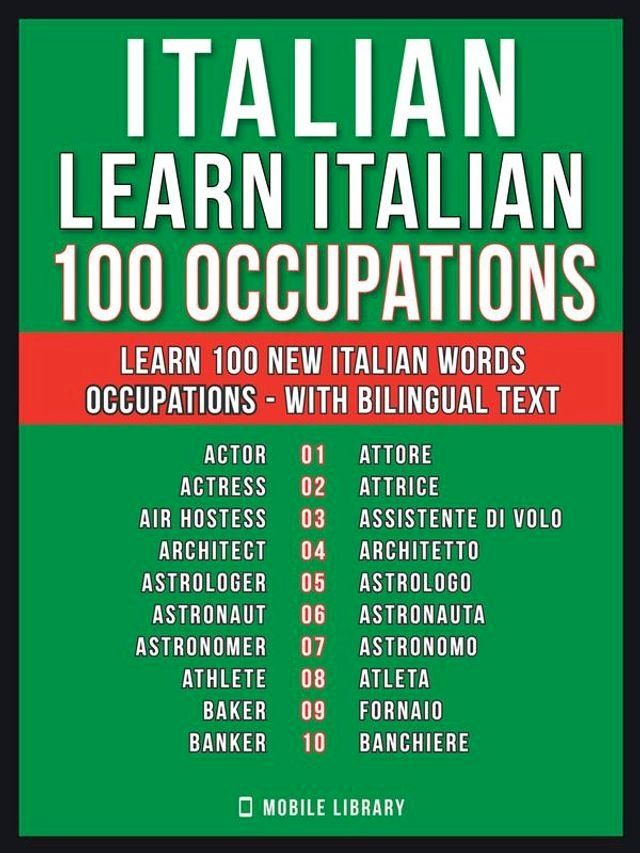  Italian - Learn Italian - 100 Occupations(Kobo/電子書)