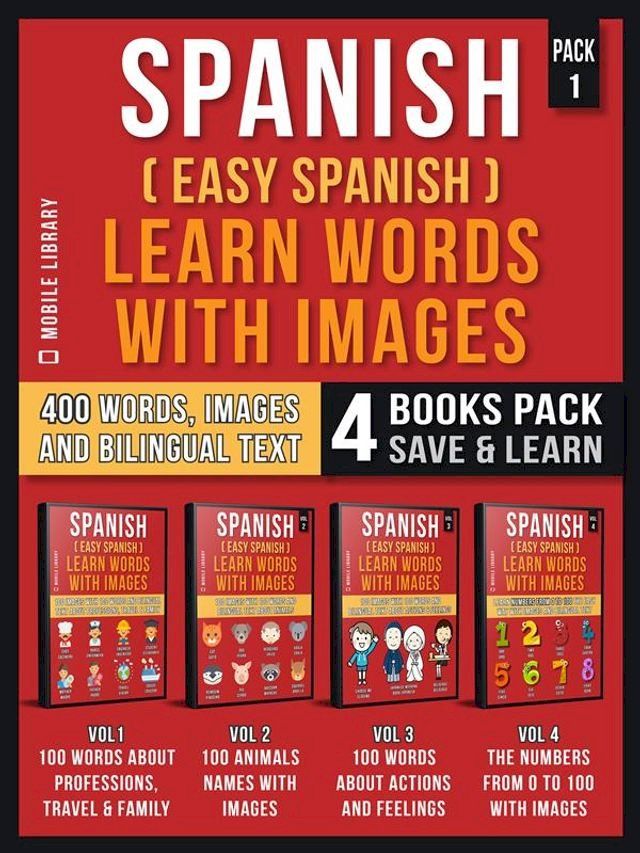  Spanish ( Easy Spanish ) Learn Words With Images (Pack 1)(Kobo/電子書)