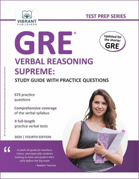 GRE Verbal Reasoning Supreme: Study Guide with Practice Questions(Kobo/電子書)