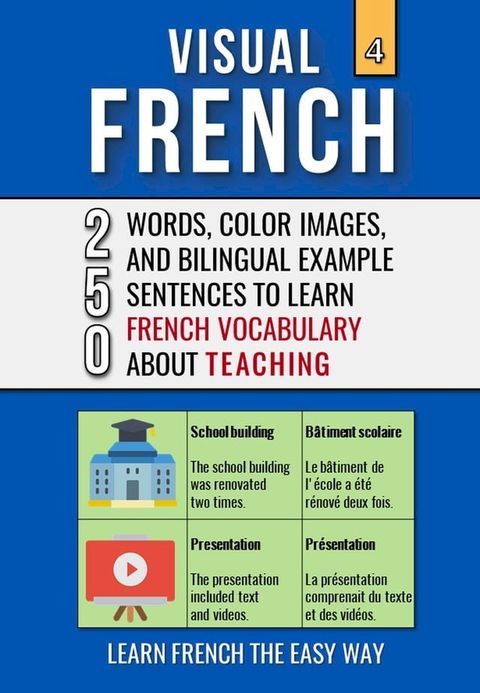 Visual French 4 - Teaching - 250 Words, 250 Images, and 250 Examples Sentences to Learn French the Easy Way(Kobo/電子書)