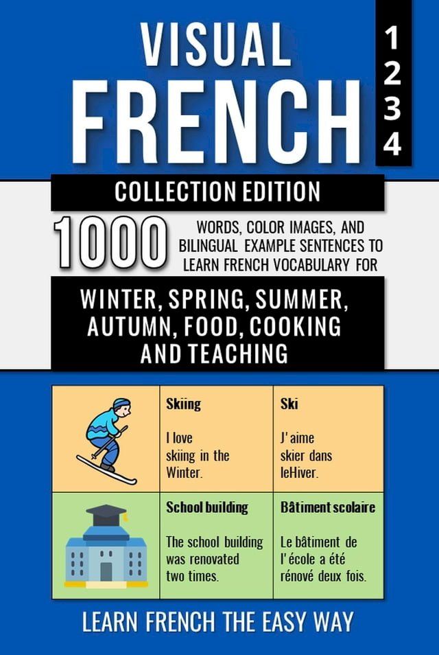  Visual French - Collection Edition - 1.000 Words, 1.000 Color Images and 1.000 Bilingual Example Sentences to Learn French the Easy Way(Kobo/電子書)