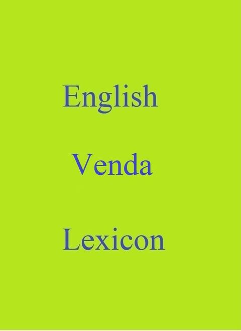 English Venda Lexicon(Kobo/電子書)