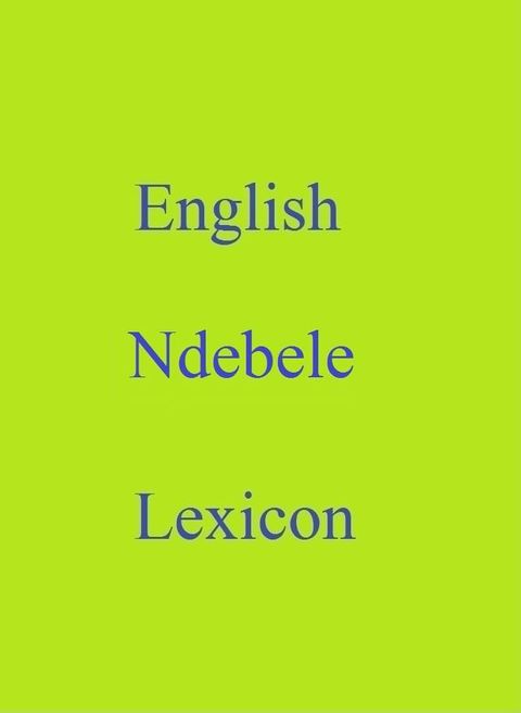 English Ndebele Lexicon(Kobo/電子書)