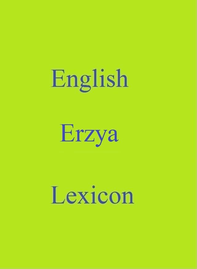  English Erzya Lexicon(Kobo/電子書)