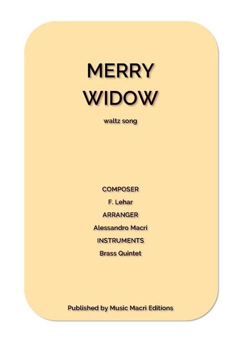 MERRY WIDOW waltz song by F. Lehar(Kobo/電子書)