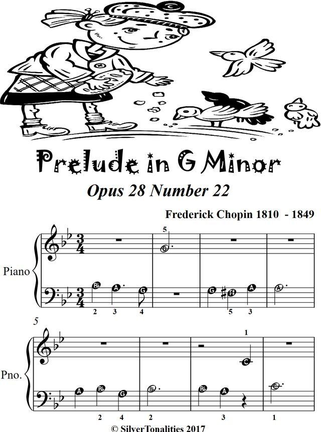  Prelude In G Minor Opus 28 Number 22 Beginner Piano Sheet Music(Kobo/電子書)