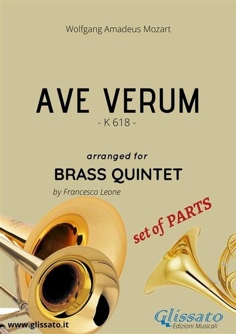 Brass Quintet: Ave Verum by Mozart (score & parts + mp3)(Kobo/電子書)