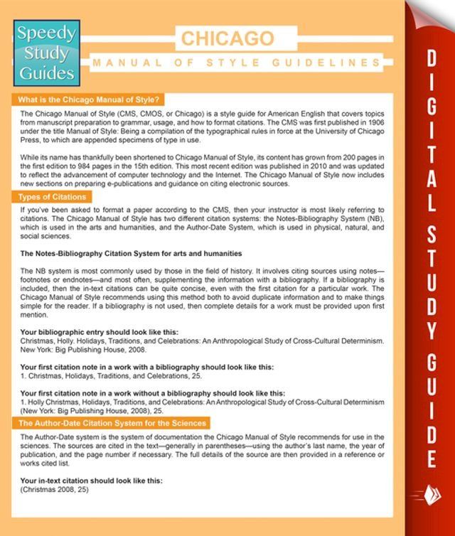  Chicago Manual Of Style Guidelines (Speedy Study Guides)(Kobo/電子書)