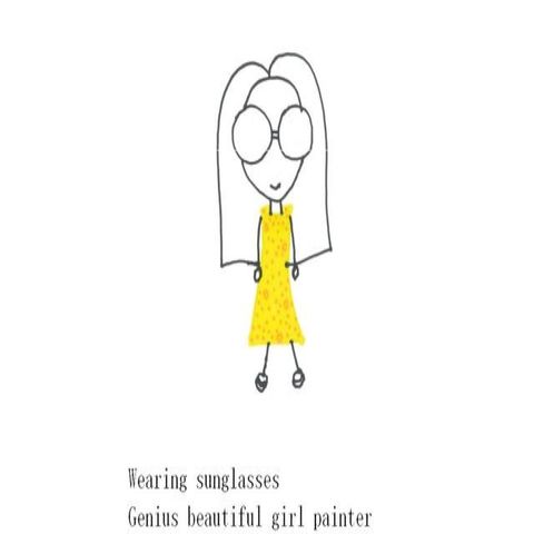 Wearing Sunglasses Genius Beautiful Girl Painter(Kobo/電子書)