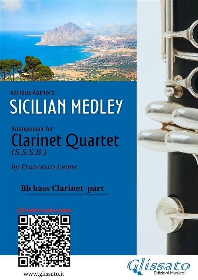  Bb bass Clarinet part: "Sicilian Medley" for Clarinet Quartet(Kobo/電子書)