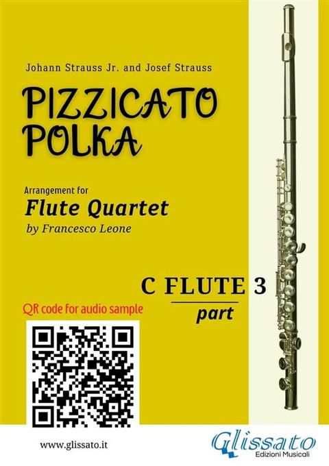 Flute 3 part of "Pizzicato Polka" Flute Quartet sheet music(Kobo/電子書)