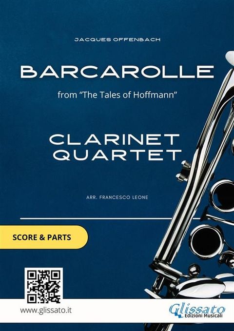 Clarinet Quartet "Barcarolle" by Offenbach (score & parts)(Kobo/電子書)