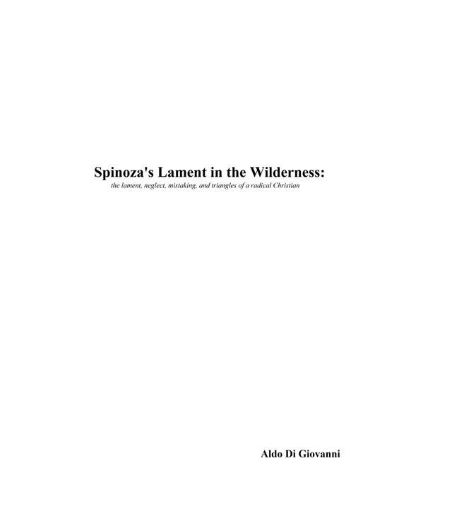  Spinoza's Lament in the Wilderness(Kobo/電子書)