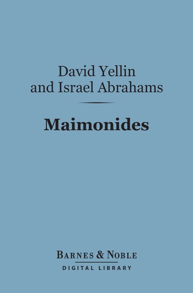  Maimonides (Barnes & Noble Digital Library)(Kobo/電子書)