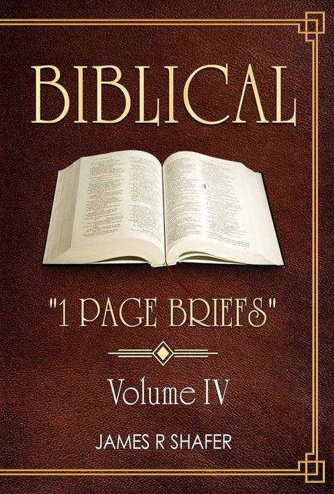Biblical "1 Page Briefs"