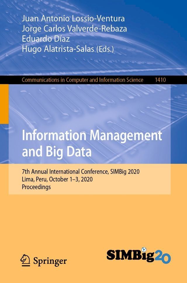  Information Management and Big Data(Kobo/電子書)