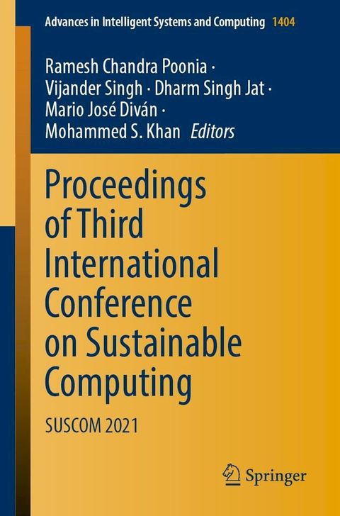 Proceedings of Third International Conference on Sustainable Computing(Kobo/電子書)