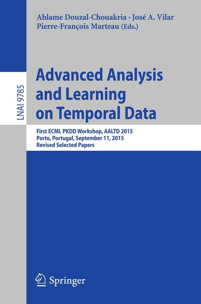  Advanced Analysis and Learning on Temporal Data(Kobo/電子書)