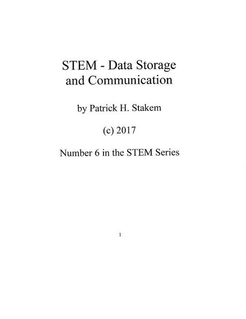 STEM- Data Storage and communication(Kobo/電子書)