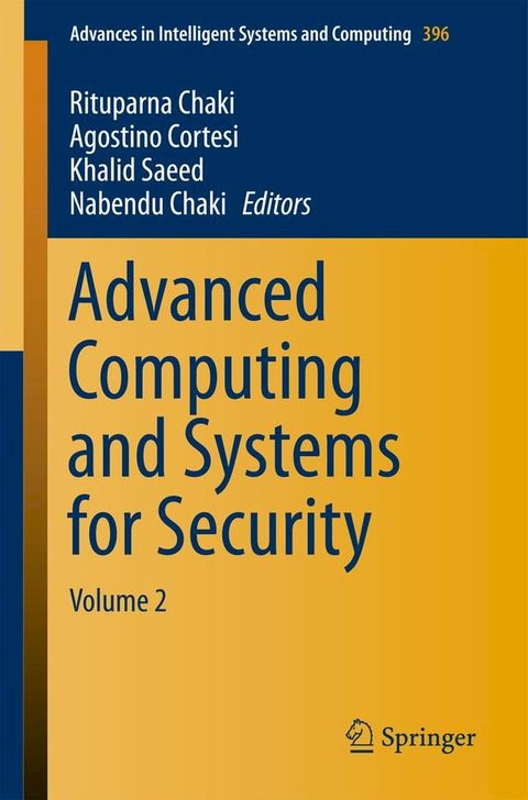 Advanced Computing and Systems for Security(Kobo/電子書)