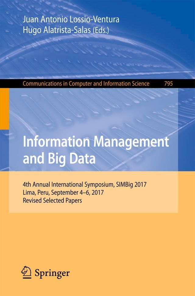  Information Management and Big Data(Kobo/電子書)