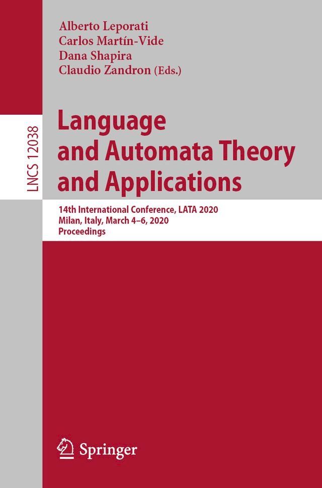  Language and Automata Theory and Applications(Kobo/電子書)