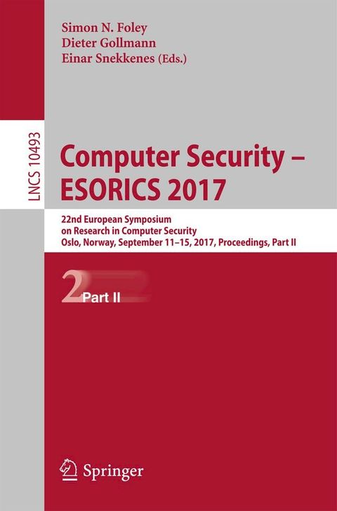 Computer Security – ESORICS 2017(Kobo/電子書)