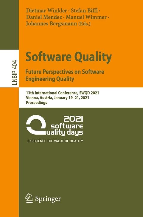 Software Quality: Future Perspectives on Software Engineering Quality(Kobo/電子書)