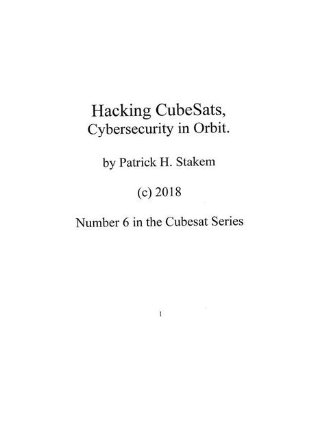 Hacking Cubesats,(Kobo/電子書)