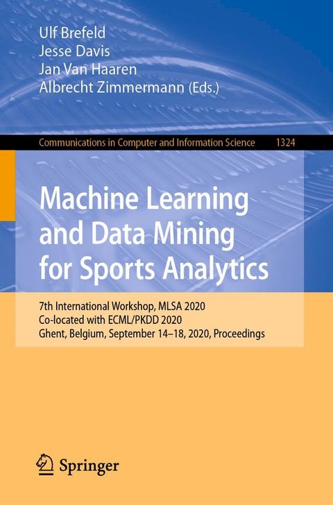 Machine Learning and Data Mining for Sports Analytics(Kobo/電子書)