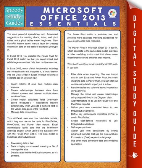 Microsoft Office 2013 Essentials (Speedy Study Guides)(Kobo/電子書)