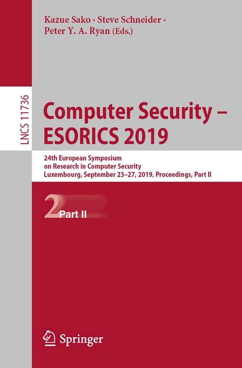 Computer Security – ESORICS 2019(Kobo/電子書)