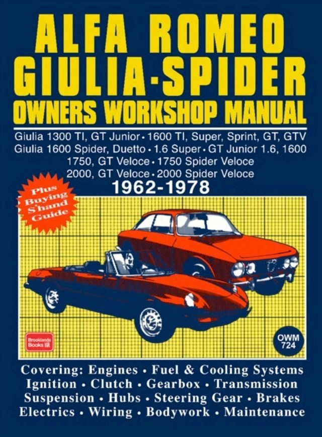  Alfa Romeo Spider Owners Work Manual(Kobo/電子書)