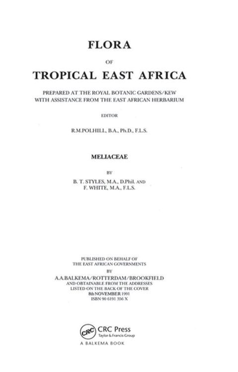 Flora of Tropical East Africa - Meliaceae (1991)(Kobo/電子書)