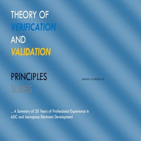 THEORY OF VERIFICATION AND VALIDATION - Principles(Kobo/電子書)