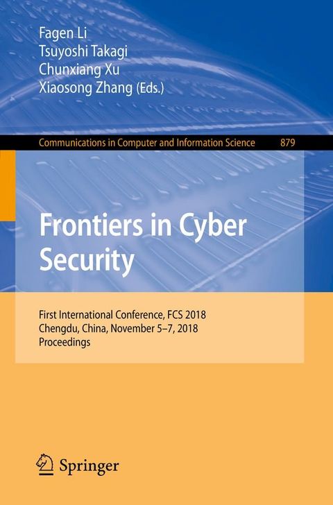 Frontiers in Cyber Security(Kobo/電子書)