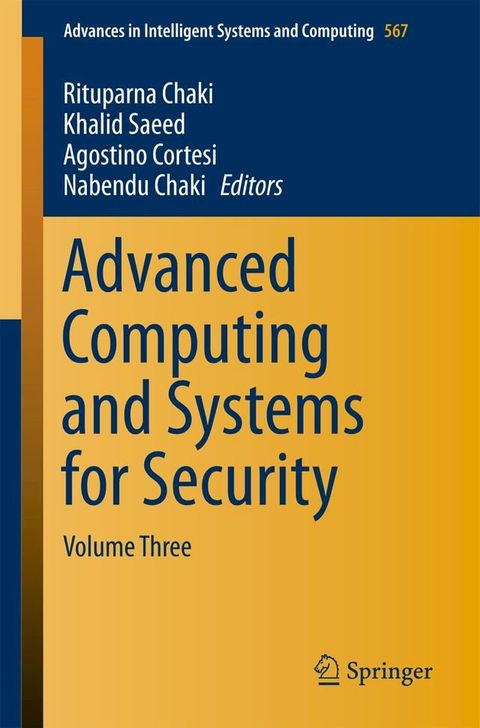 Advanced Computing and Systems for Security(Kobo/電子書)