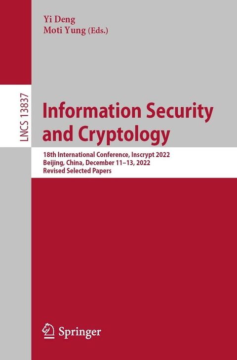 Information Security and Cryptology(Kobo/電子書)