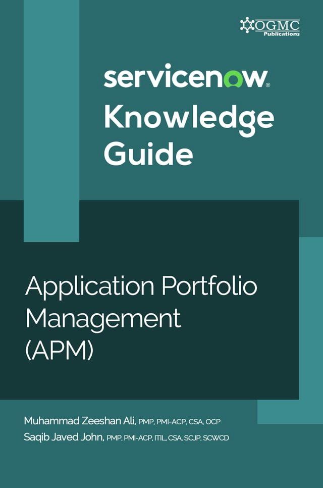 ServiceNow APM Application Portfolio Management Knowledge Guide