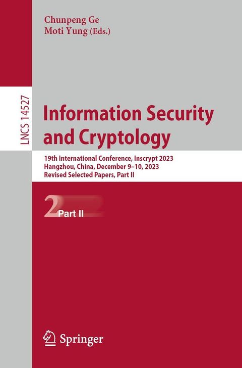 Information Security and Cryptology(Kobo/電子書)