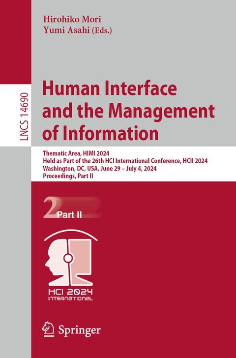 Human Interface and the Management of Information(Kobo/電子書)