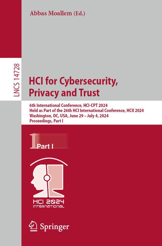  HCI for Cybersecurity, Privacy and Trust(Kobo/電子書)